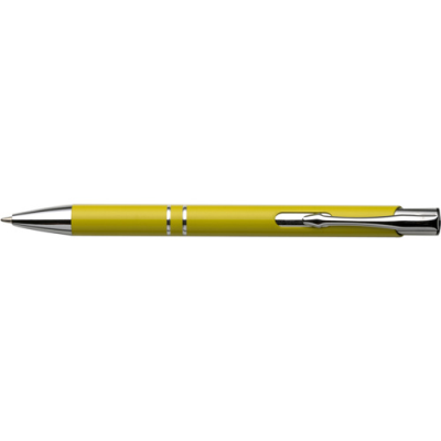 Picture of PUSH BUTTON BALL PEN in Yellow.