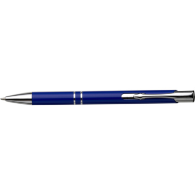 Picture of PUSH BUTTON BALL PEN in Cobalt Blue.