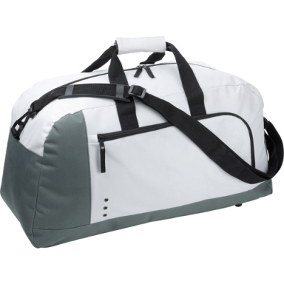 Picture of SPORTS & TRAVEL BAG in White.