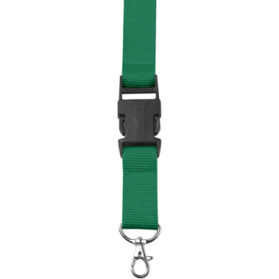 Picture of LANYARD AND KEY HOLDER KEYRING in Green.