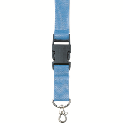 Picture of LANYARD AND KEY HOLDER KEYRING in Light Blue