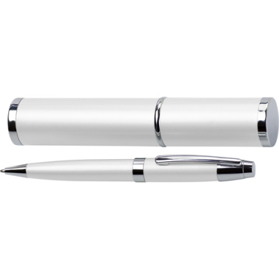 Picture of METAL BALL PEN in White