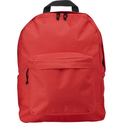 Picture of THE CENTURIA - POLYESTER BACKPACK RUCKSACK in Red.