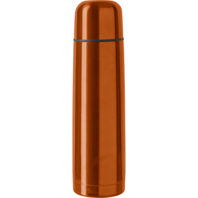 Picture of STAINLESS STEEL METAL DOUBLE WALLED VACUUM FLASK (500ML) in Orange