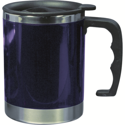 Picture of STAINLESS STEEL METAL MUG in Blue