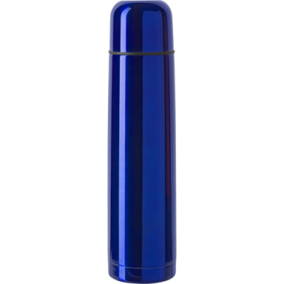 Picture of STAINLESS STEEL METAL DOUBLE WALLED VACUUM FLASK (1000ML) in Cobalt Blue