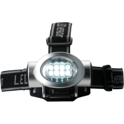 Picture of HEAD LIGHT with 8 LED Lights in Silver.