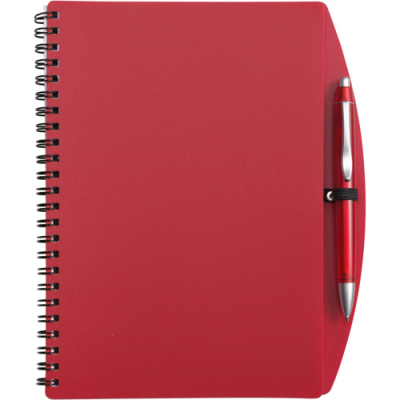 Picture of NOTE BOOK with Ball Pen (Approx A5) in Red.