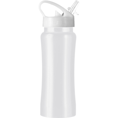 Picture of STEEL DRINK BOTTLE (600ML) SINGLE WALLED in White