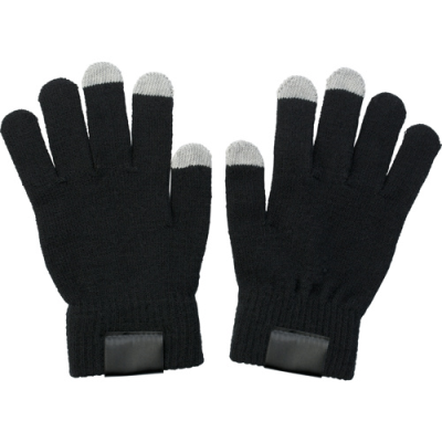 Picture of GLOVES FOR CAPACITIVE SCREENS in Black.