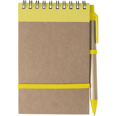 Picture of RECYCLED NOTE BOOK in Yellow