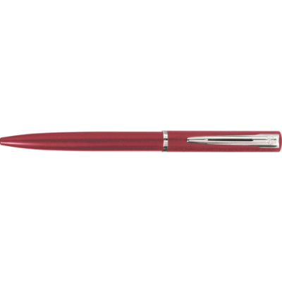 Picture of WATERMAN GRADUATE SILVER CHROME BALL PEN in Red