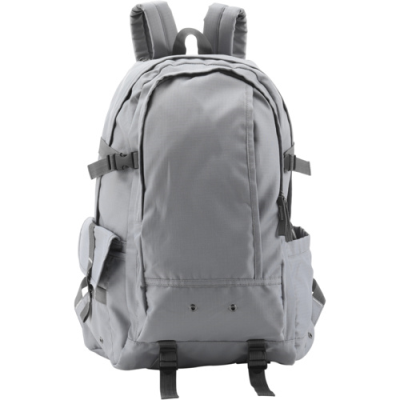 Picture of RIPSTOP BACKPACK RUCKSACK in Grey.