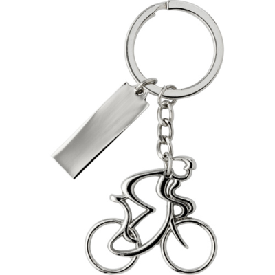 Picture of NICKEL PLATED KEYRING CHAIN in Silver.