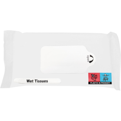 Picture of WET TISSUE PACK (10PC) in White