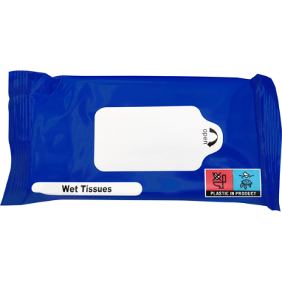 Picture of WET TISSUE PACK (10PC) in Cobalt Blue