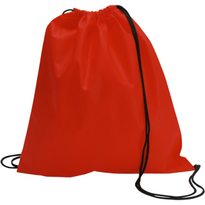 Picture of DRAWSTRING BACKPACK RUCKSACK in Red