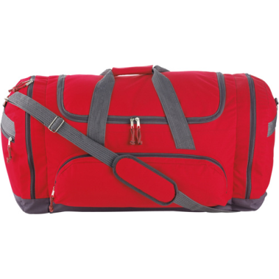 Picture of SPORTS & TRAVEL BAG in Red.