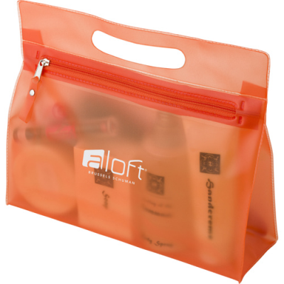 Picture of FROSTED WASH BAG in Orange