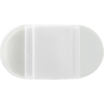 Picture of ERASER with Pencil Sharpener in White.