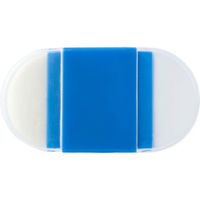 Picture of ERASER with Pencil Sharpener in Cobalt Blue