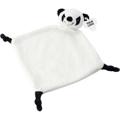 Picture of PLUSH ANIMAL COMFORTER in Black & White