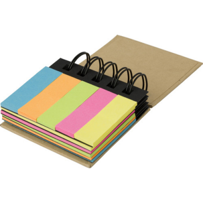 Picture of SPIRAL WIRO BOUND STICKY NOTES in Brown.