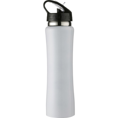 Picture of STAINLESS STEEL METAL DOUBLE WALLED BOTTLE (500ML) in White