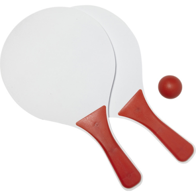 Picture of SMALL BAT AND BALL SET in Red.