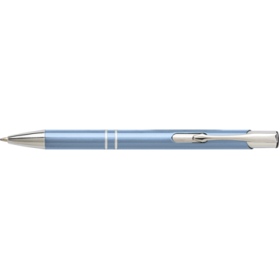 Picture of ALUMINIUM METAL BALL PEN in Aqua.