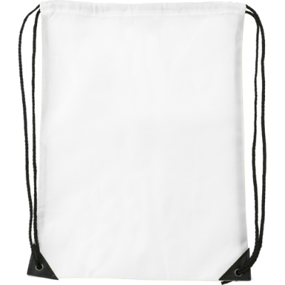 Picture of DRAWSTRING BACKPACK RUCKSACK in White