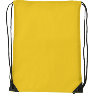 Picture of DRAWSTRING BACKPACK RUCKSACK in Yellow