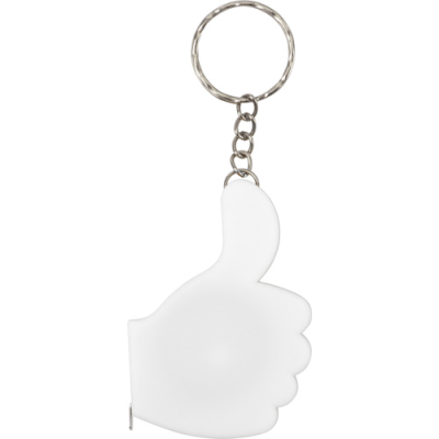 Picture of TAPE MEASURE KEYRING CHAIN (1M) in White