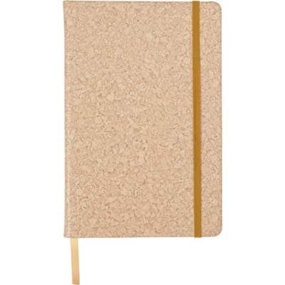 Picture of NOTE BOOK with Cork Print (Approx A5) in Brown