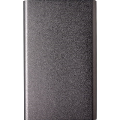 Picture of ALUMINIUM METAL POWER BANK in Gun metal.