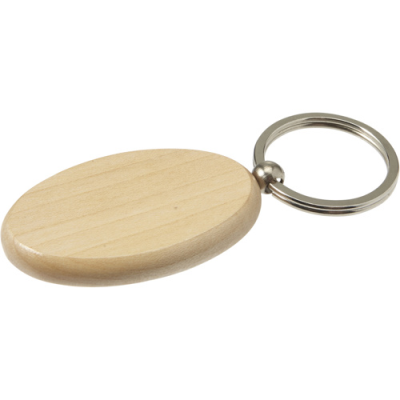 Picture of WOOD KEY HOLDER KEYRING in Brown