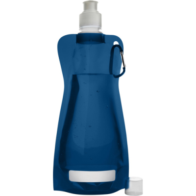 Picture of FOLDING WATER BOTTLE (420ML) in Blue.