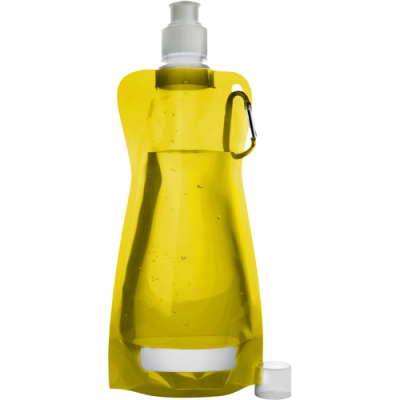 FOLDING WATER BOTTLE (420ML) in Yellow.