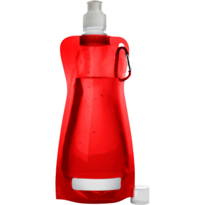 Picture of FOLDING WATER BOTTLE (420ML) in Red