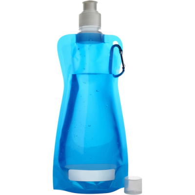 Picture of FOLDING WATER BOTTLE (420ML) in Light Blue.