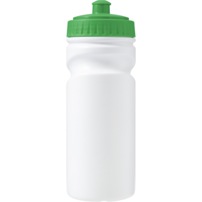 Picture of RECYCLABLE SINGLE WALLED BOTTLE (500ML) in Green.