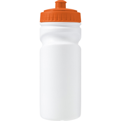 Picture of RECYCLABLE SINGLE WALLED BOTTLE (500ML) in Orange.