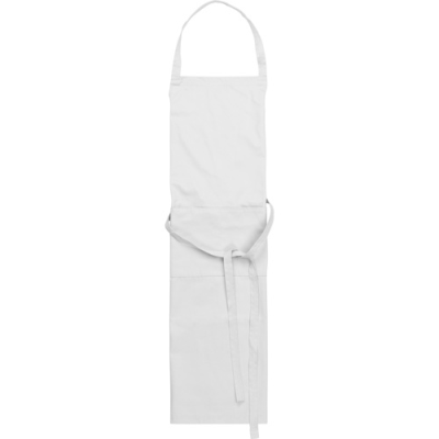 Picture of COTTON with Polyester Apron in White.