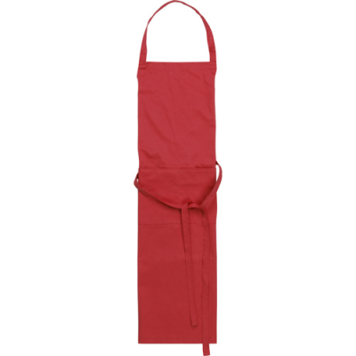 Picture of COTTON with Polyester Apron in Red.