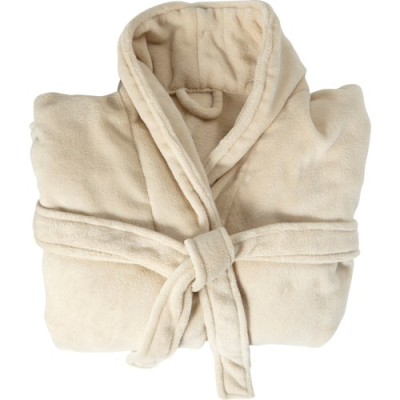 Picture of FLEECE BATHROBE in Beige