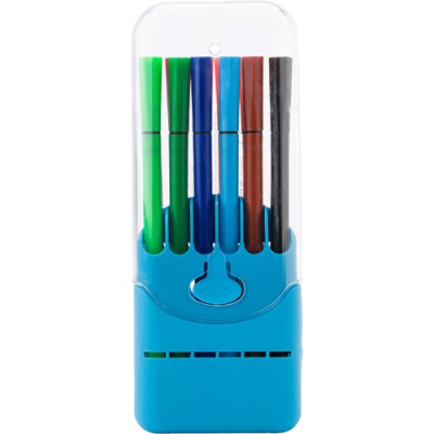 Picture of 12 WATER-BASED FELT TIP PEN in Light Blue.