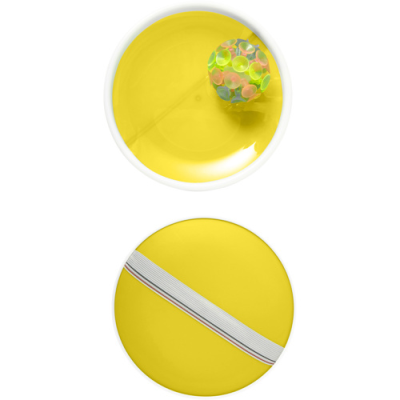 Picture of PLASTIC BALL GAME (3PC) in Yellow.