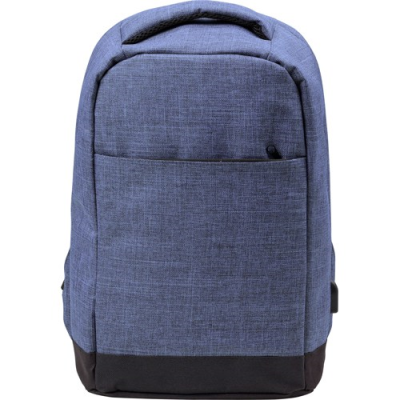 Picture of ANTI-THEFT BACKPACK RUCKSACK in Blue.