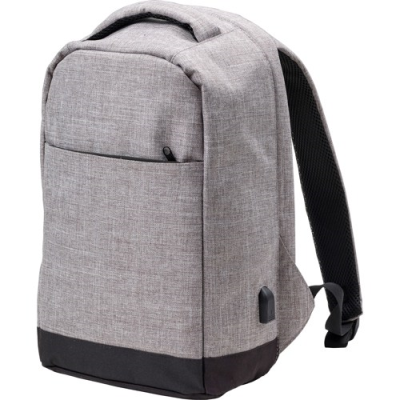 Picture of ANTI-THEFT BACKPACK RUCKSACK in Pale Grey