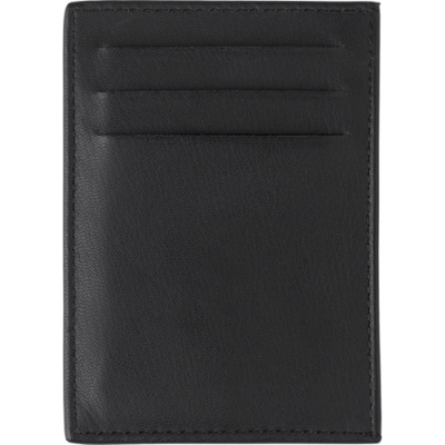 Picture of LEATHER RFID CREDIT CARD WALLET in Black.